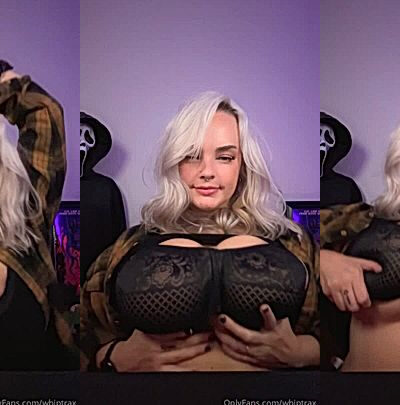 sexy slut Whiptrax shows off her dance move and she shook those huge titties
