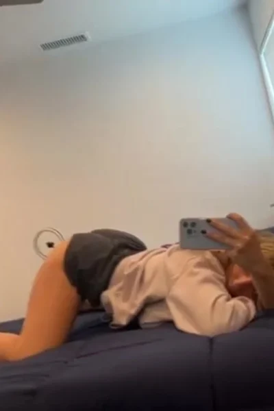 late-night booty tease in front of the mirror (Angel Youngs)