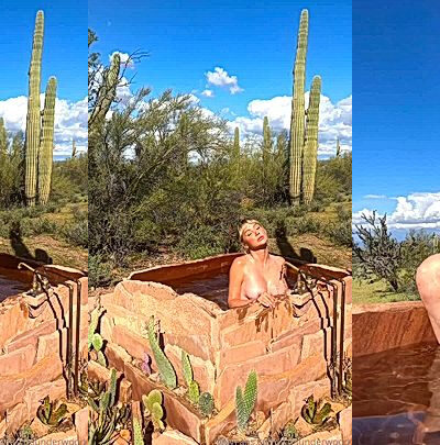 Sara Underwood shows off her amazing body outdoor