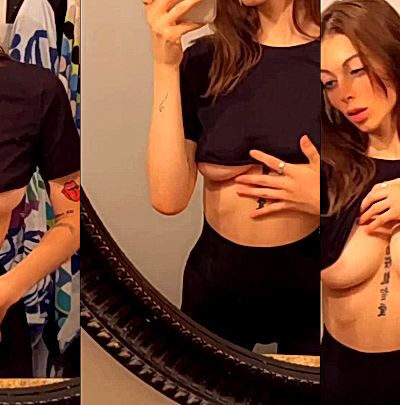Noemiexlili teases her fans with her amazing boobs leaked onlyfans video