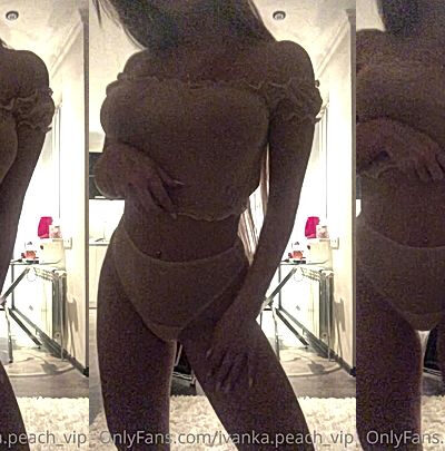 sexy onlyfans model Ivanka peach playswith her big tits and finger her wet ass pussy