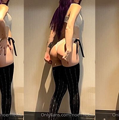 onlyfans model Noemiexlili shakes her big booty