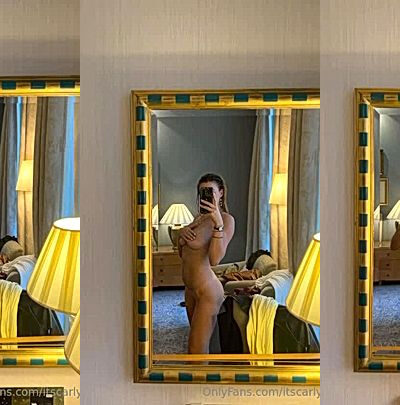 sexy OF model takes picture of her big boobs(itscarlyjane)