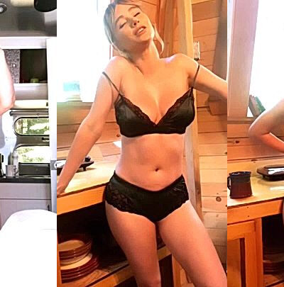 sexy american model Sara Underwood nude fondle her big tits