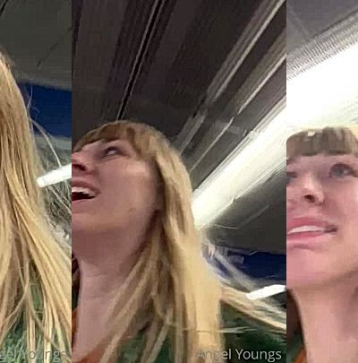 leasked video of onlyfans model fingering her wet pussy in the car(angel youngs)