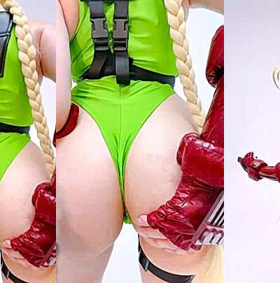 onlyfans model Alina Becker grabs her ass at the photoshoot