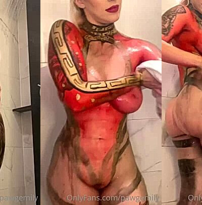 onlyfans hoe  Pawgemily shake her big booty in the bathroom and fondle her huge tits