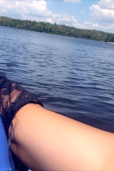 Miss Lexa shows her sexy body outdoor in the boat
